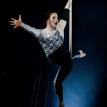 Miranda Walker performing aerial hoop in Stars of the Future